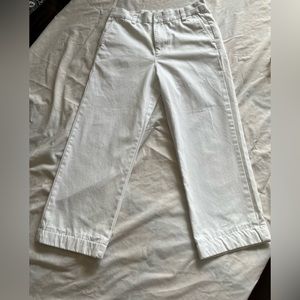 Girls, crisp, white pants, size 12/ Vineyard Haven